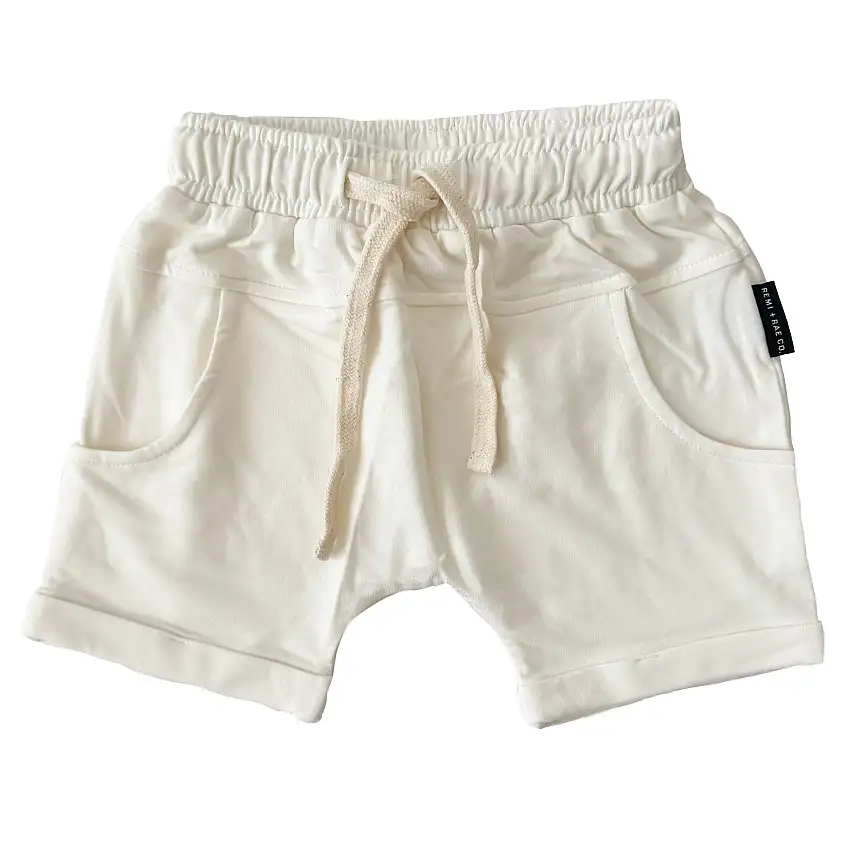 Bamboo Harem Shorts - Coconut