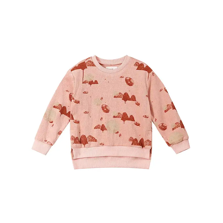 Kids Terry Sweatshirt - Peach