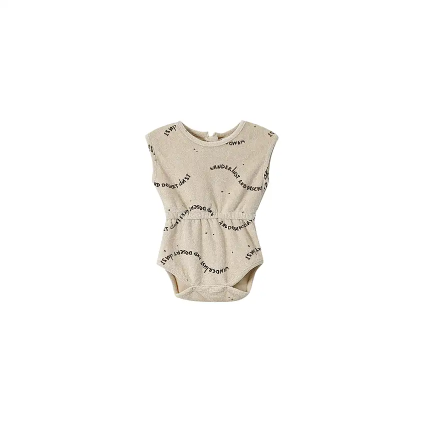 Baby Terry Romper - Sand