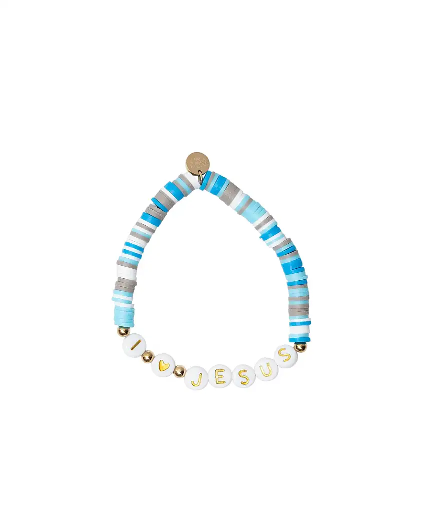 I Love Jesus Letter Bracelet