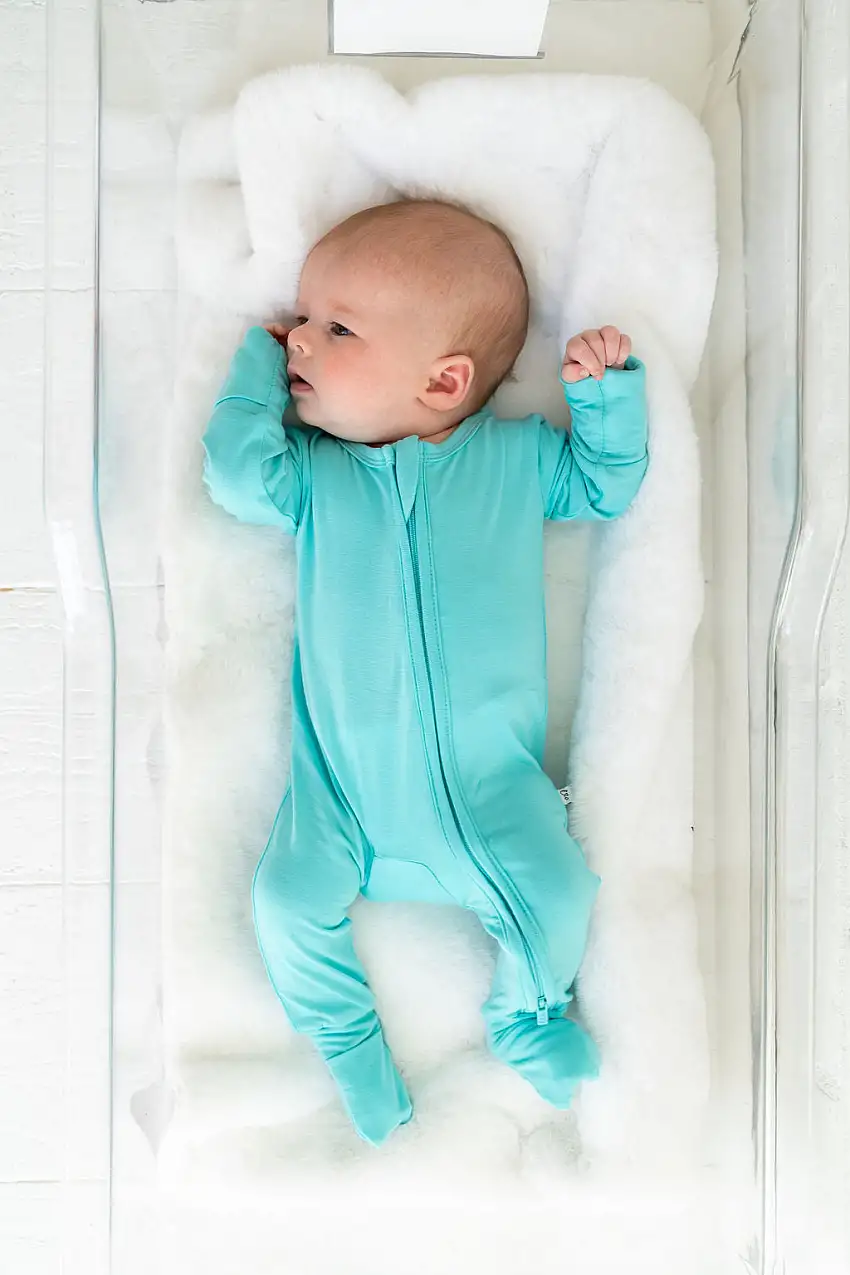 Lagoon Solid Bamboo Convertible Footie