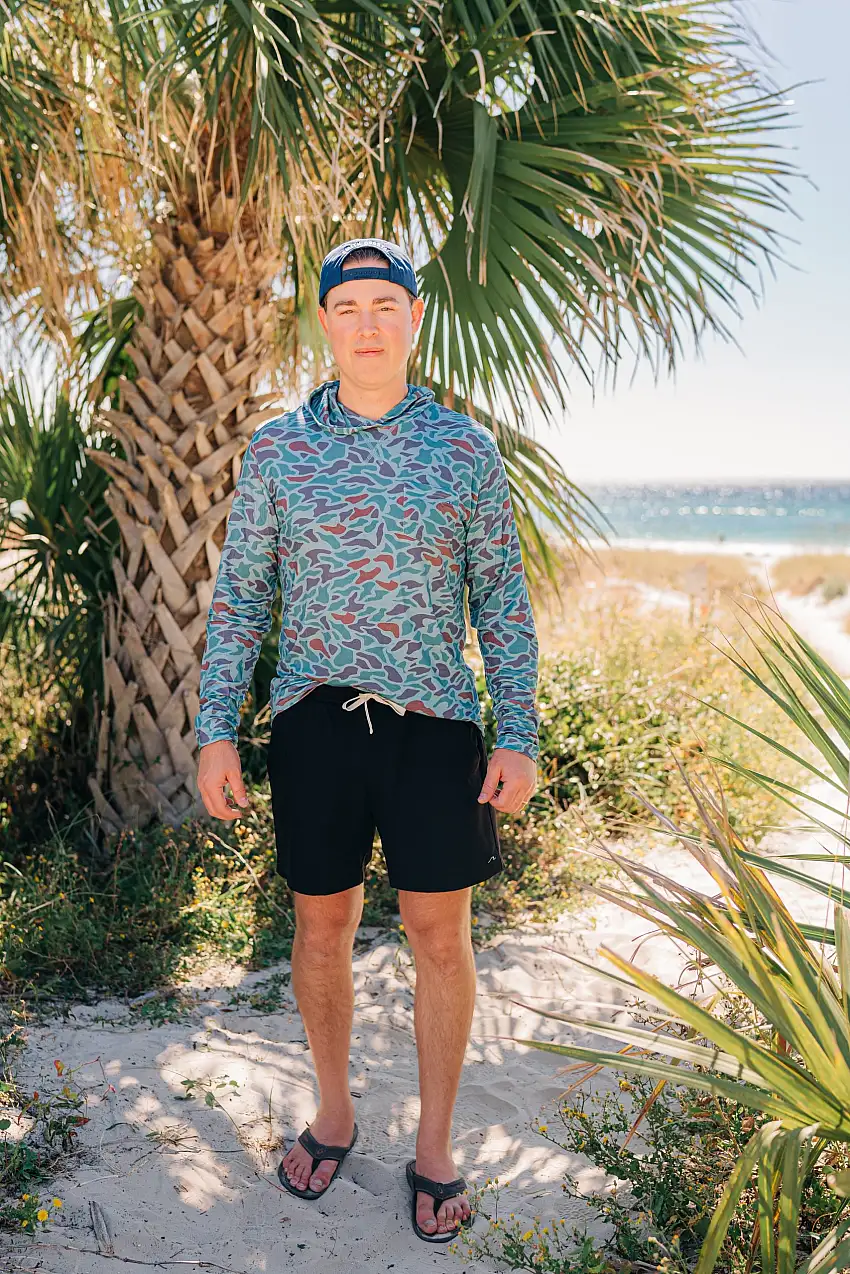 Men's Coastal Camo Bamboo Hoodie