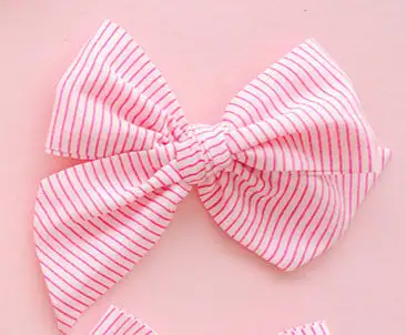 Candy Stripe | Oversized Hand-tied Bow