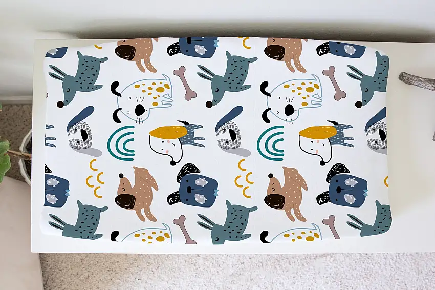 Changing Pad Cover - My Best Friends (dogs)