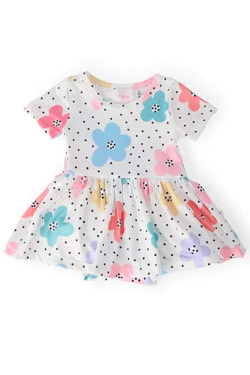 Dots & Daisies S/s Twirl Bodysuit