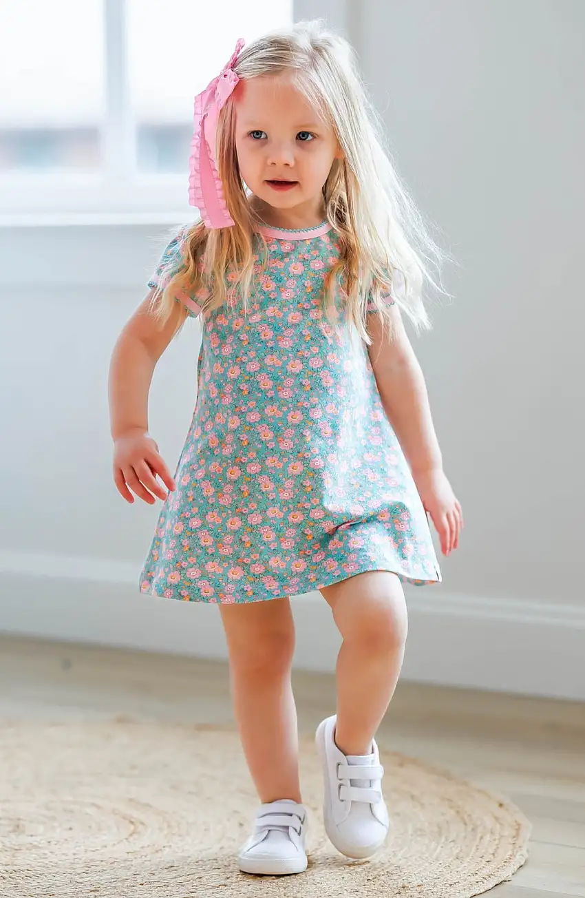 Summer Floral T-shirt Dress