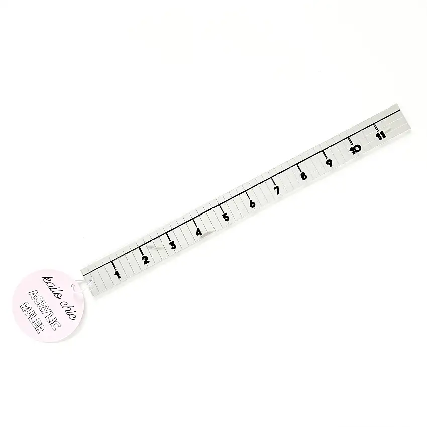 Mirror Disco Tile Acrylic Ruler