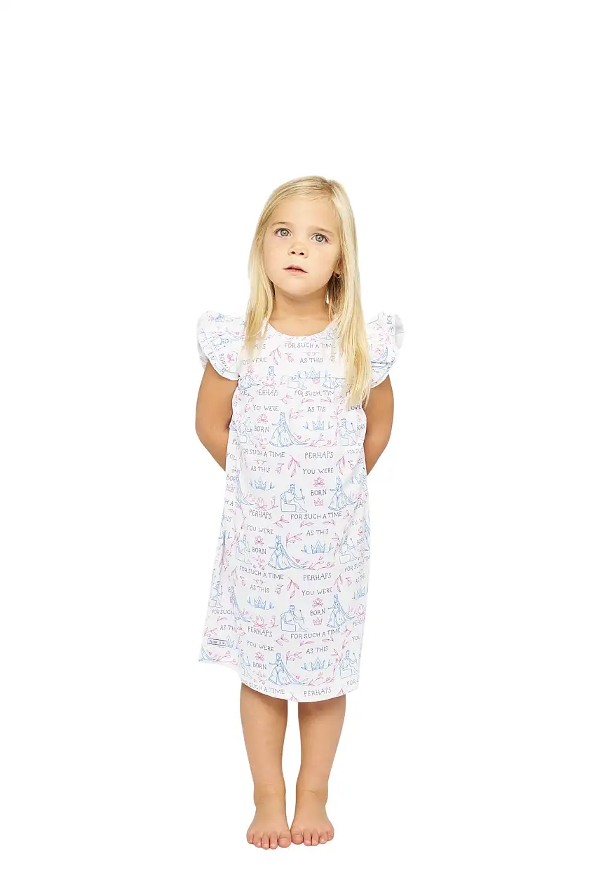 Queen Esther Pj Girls Nightgown Polyester