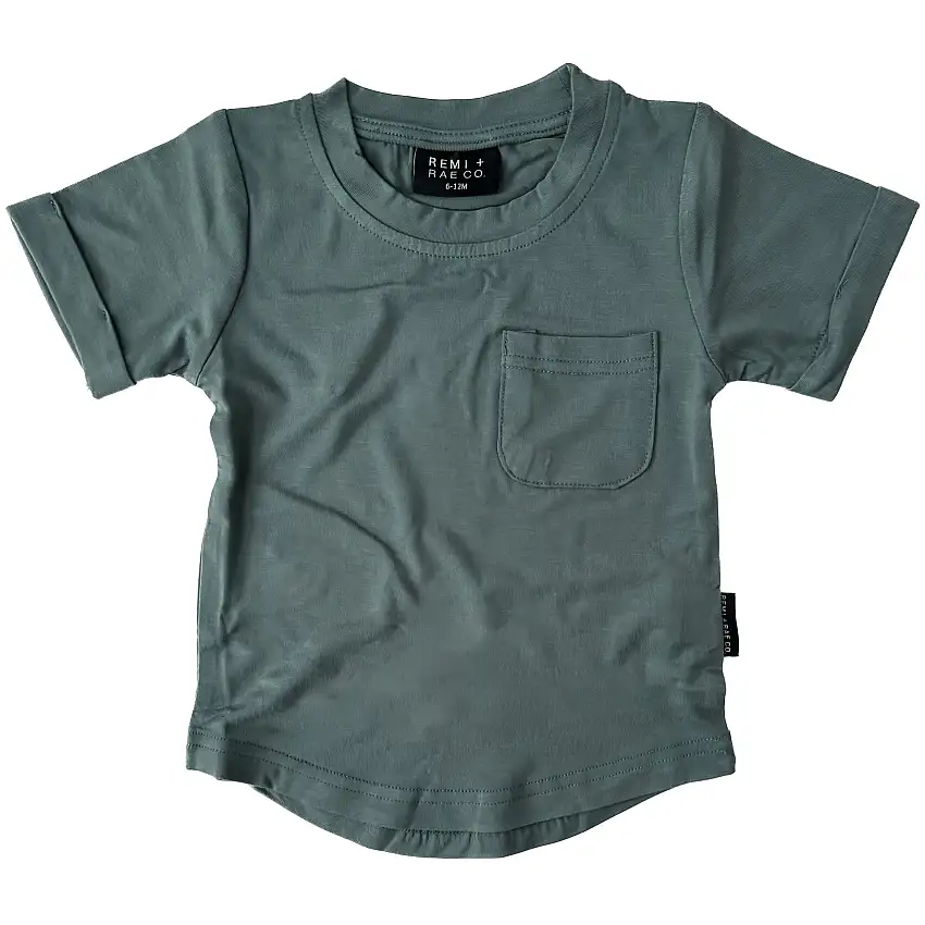 Bamboo Pocket Tee - Spruce