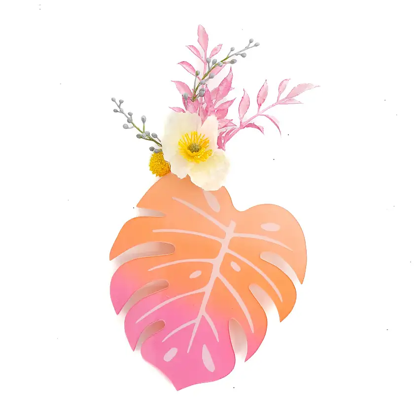 Ombre Monstera Leaf Propagation Planter And Bud Vase