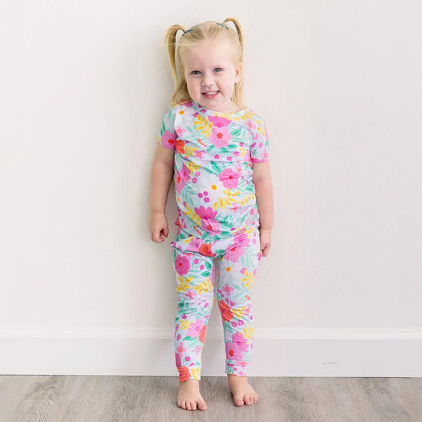 The Second-skin 2-piece Pajama | Flower Power | "you're Doing Great, Mama"