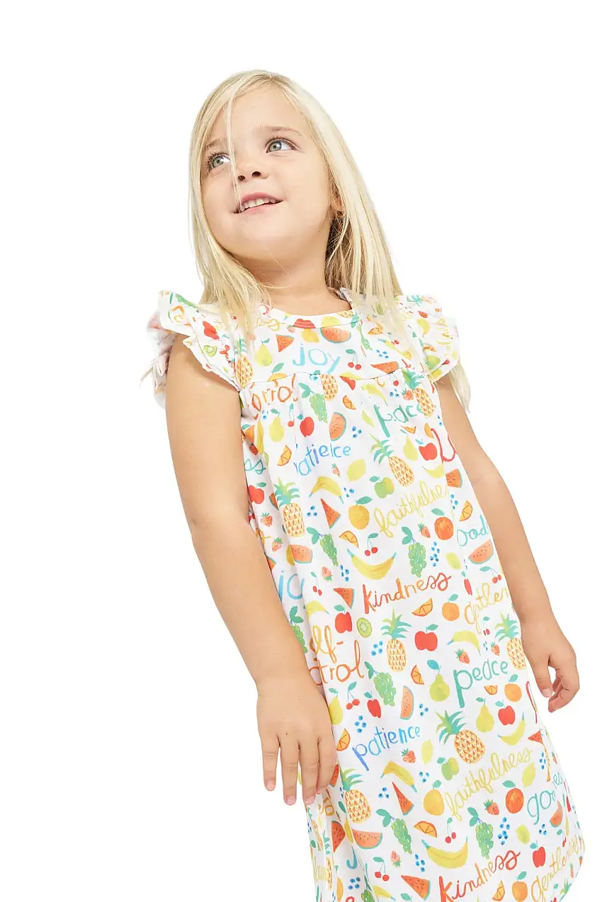 Fruit Of The Spirit Girls Nightgown Polyester