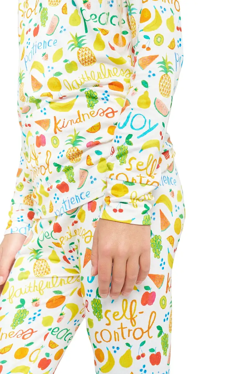 Fruit Of The Spirit Pj Long Sleeve & Pants Set Bamboo