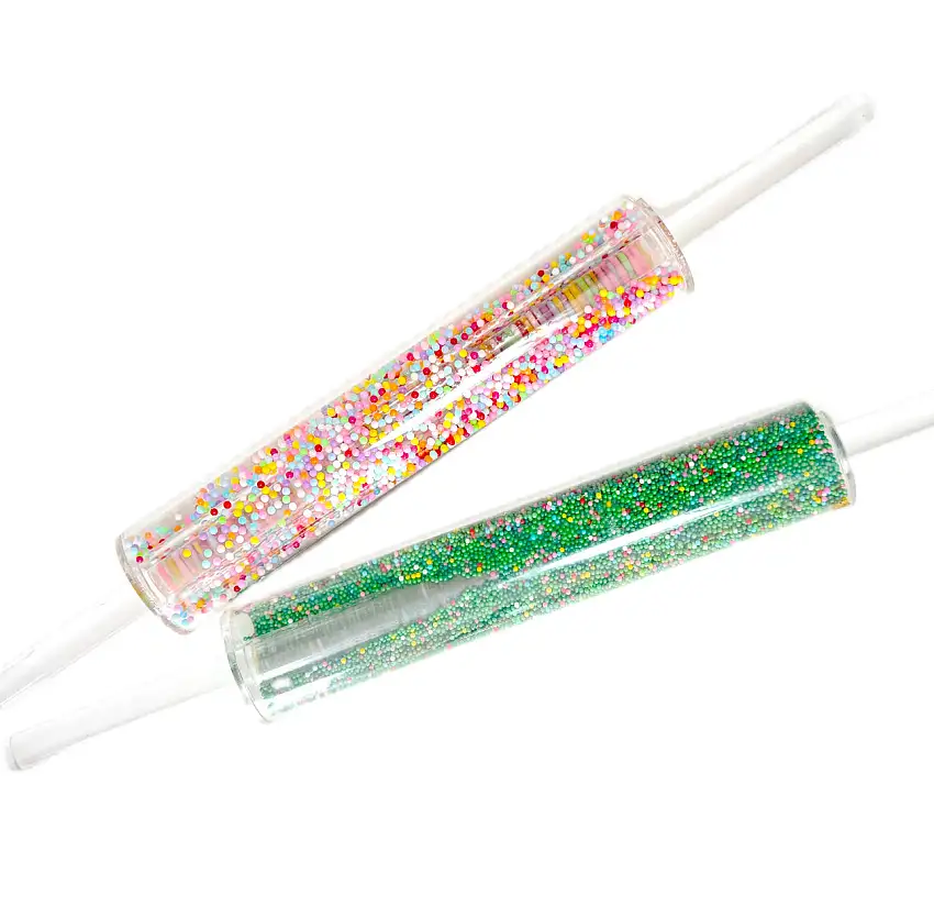 Acrylic Sprinkle Filled Rolling Pin
