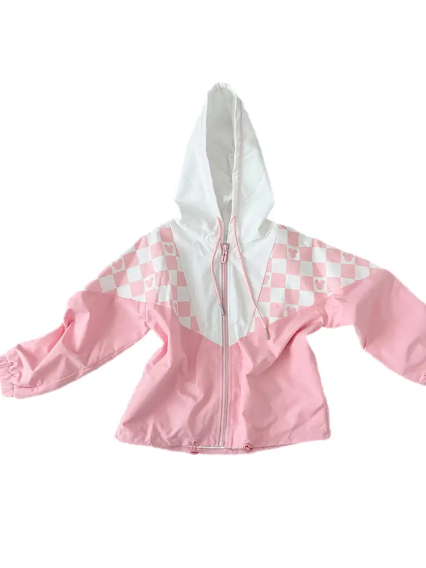 Pink Toddler & Kids Checkered Magic Jacket