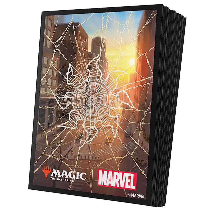 MTG Premium Art Sleeves: Marvel's Spider-Man - Plains (105) (New Arrival)
