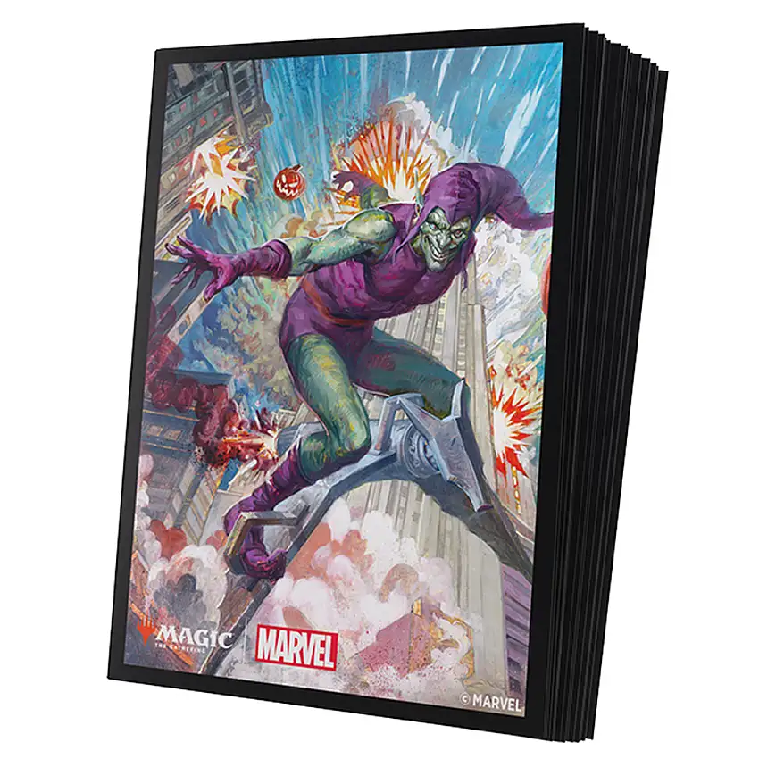 MTG Premium Art Sleeves: Marvel's Spider-Man - Green Goblin (105) (New Arrival)