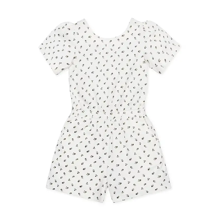 Organic Knit Flutter Romper