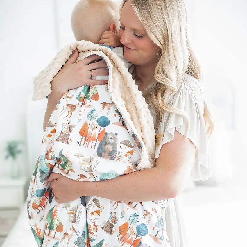 Baby & Toddler Minky Blanket -enchanted Forest
