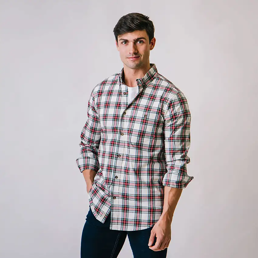 Stretch Poplin Button Down Organic Shirt