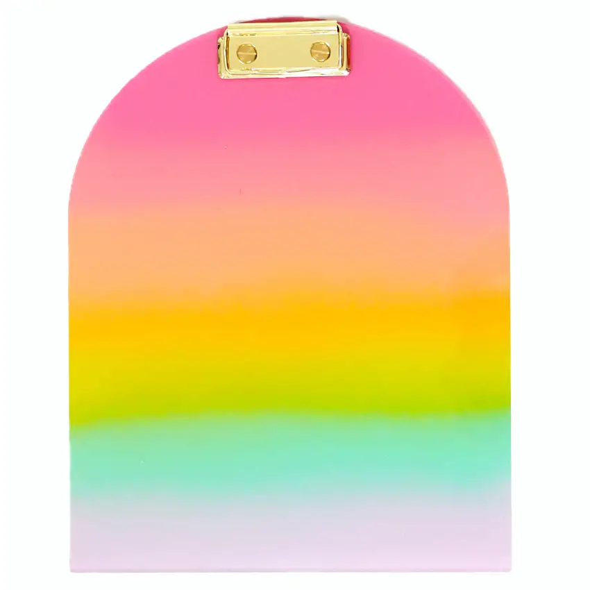 Rainbow Ombré Acrylic Clipboard