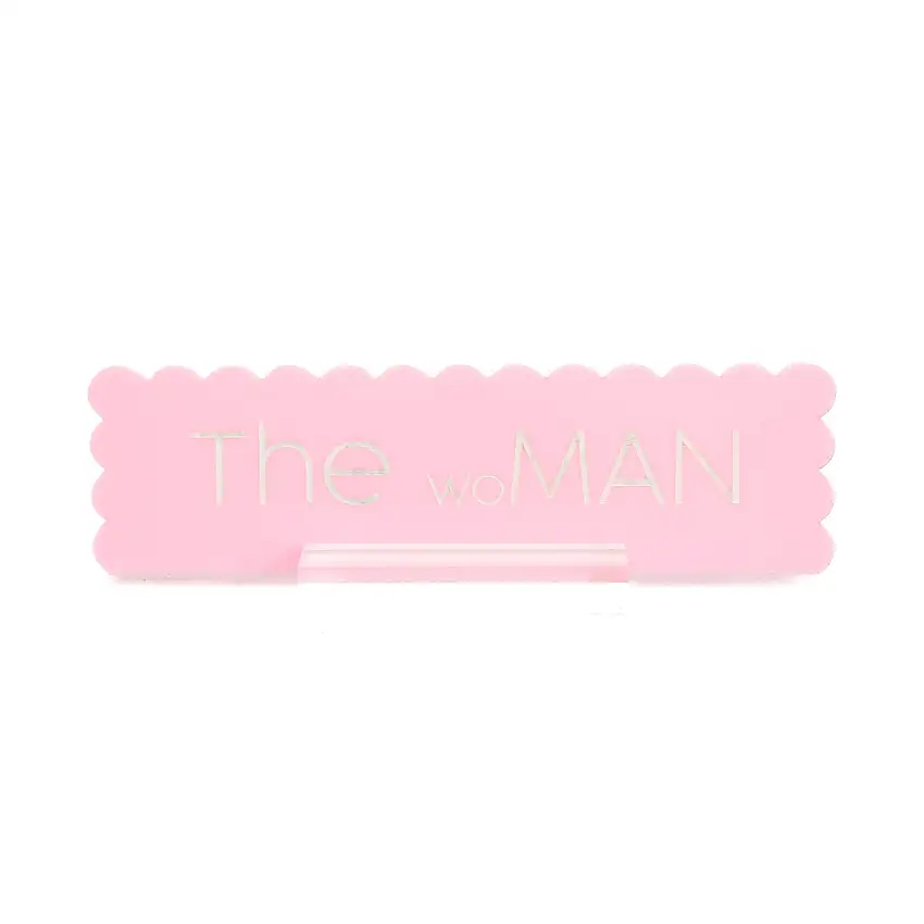 The Woman Acrylic Desk Name Plate