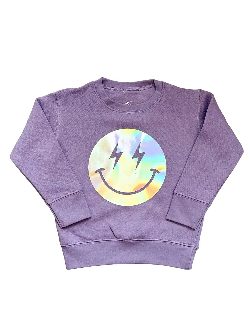Electric Happy Face Crewneck