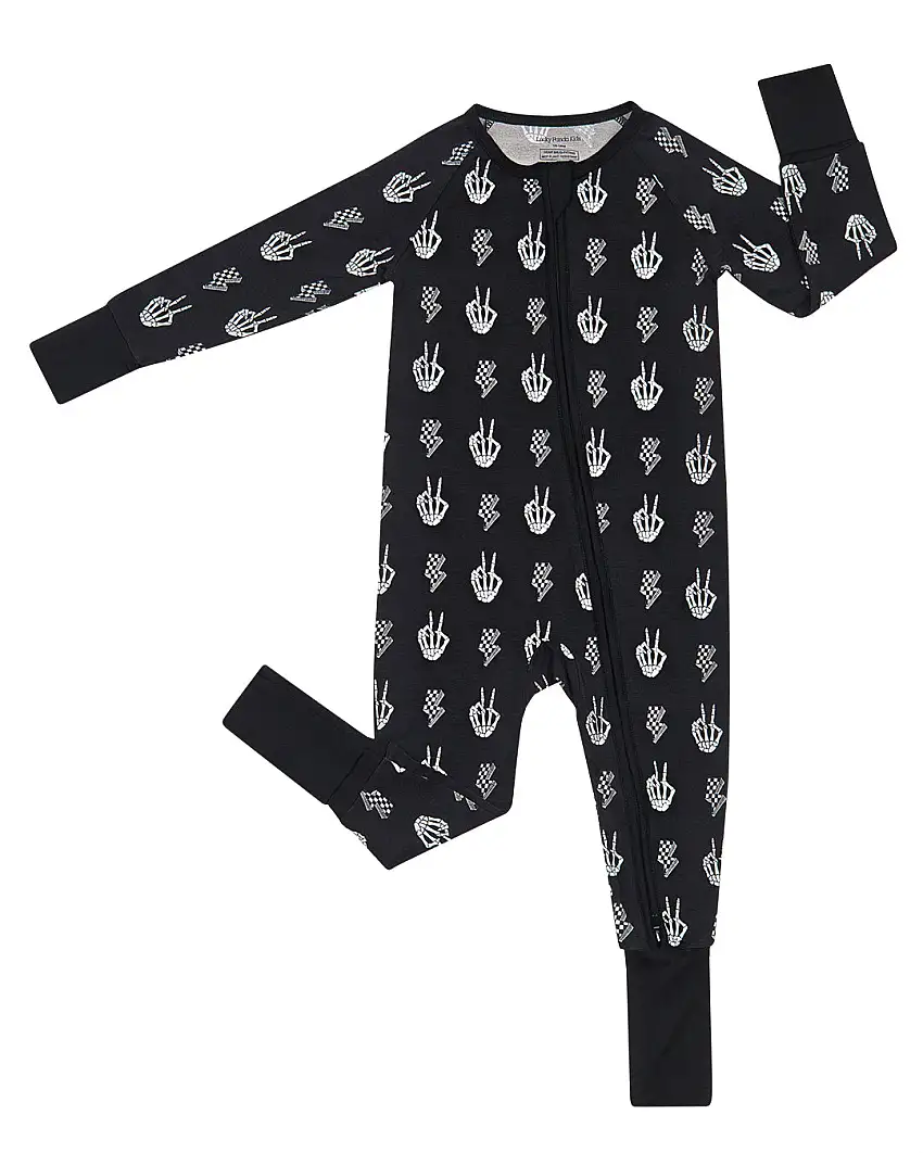 Bamboo Zip Romper | Skelly Vibes