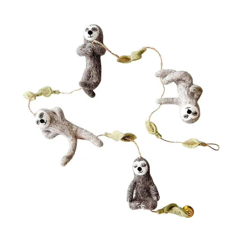 Felt Garland - Slothful Serenity