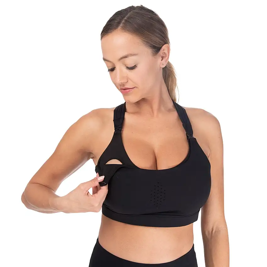 Chloé 3 Running Nursing Sports Bra (noir)