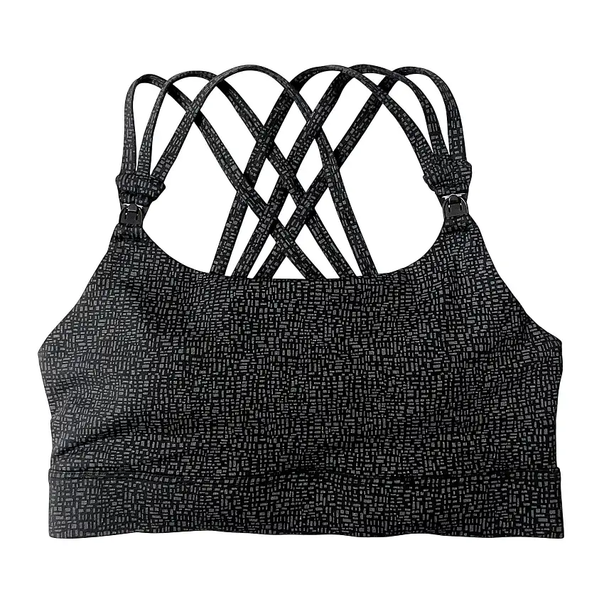 Chloé 4 Running Nursing & Pumping Sports Bra (black Shimmer)