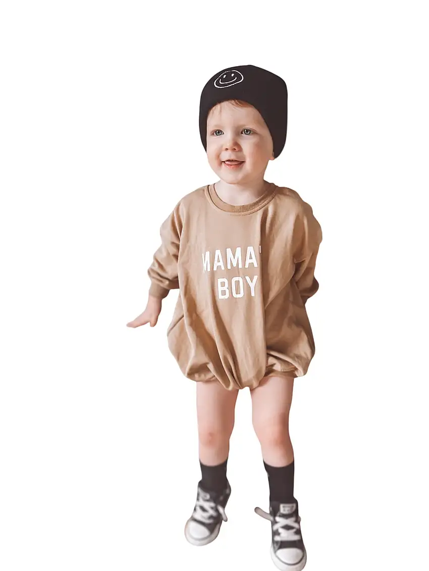 Mama's Boy Sweatshirt Romper - More Colors