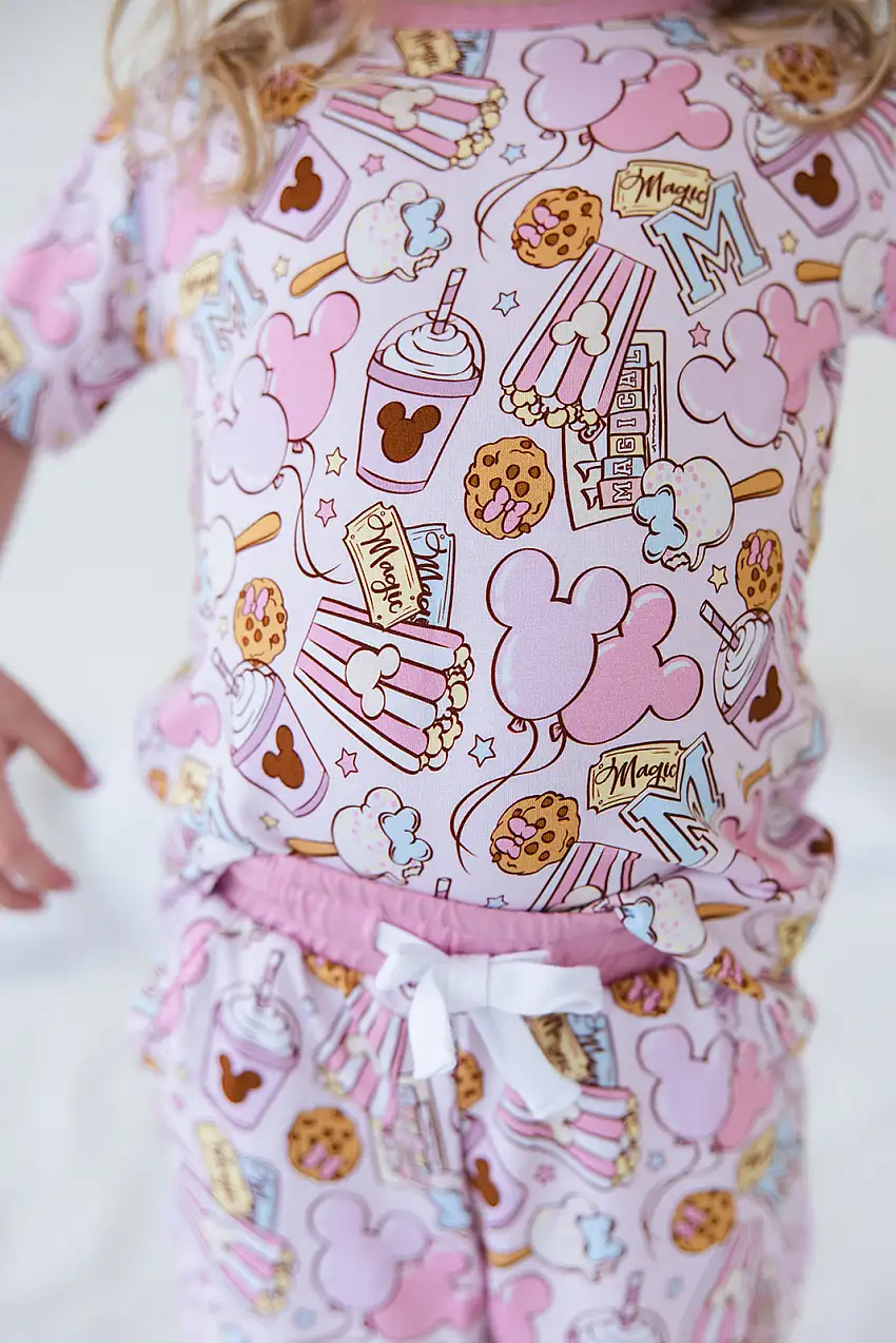 Snacks (pink) - Pocket Short Set