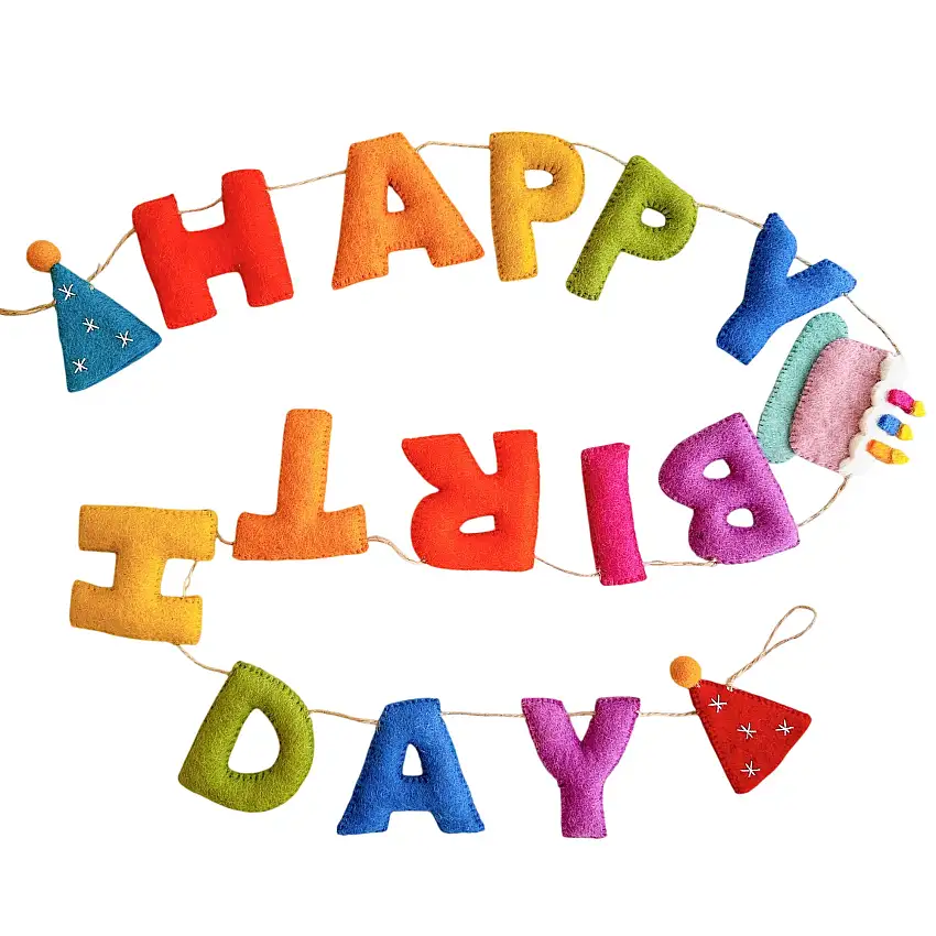 Felt Garland - Happy Birthday