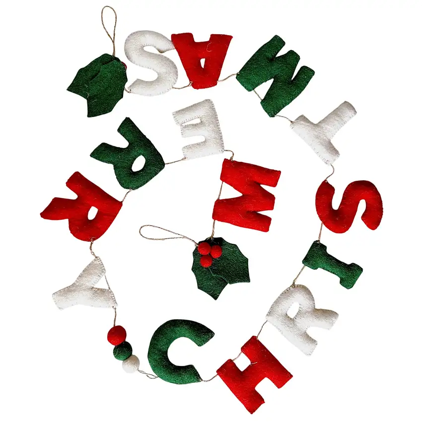 Felt Garland - Merry Christmas