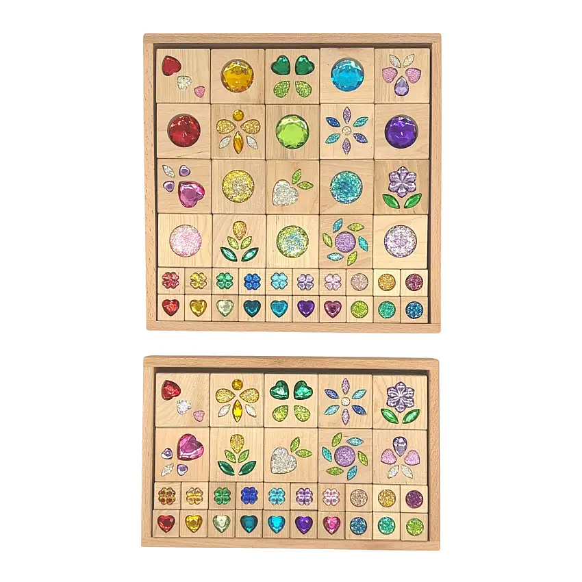 Sparkle Garden Gem Set – 30-piece Small & 40-piece Large Sets