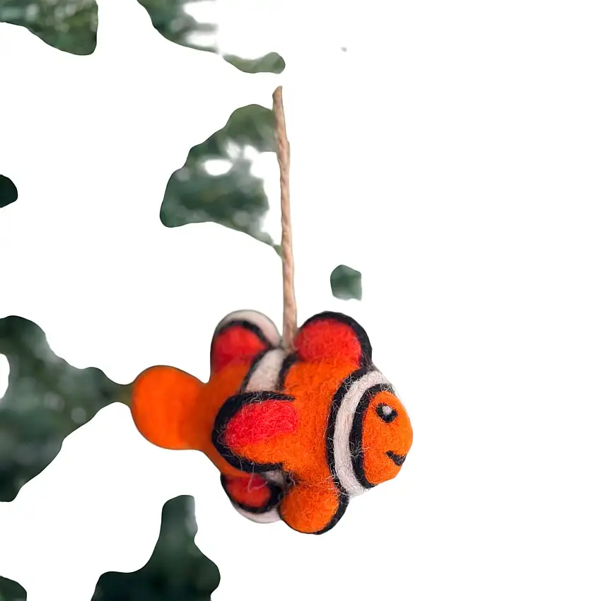 Felt Ornament - Mini Clownfish