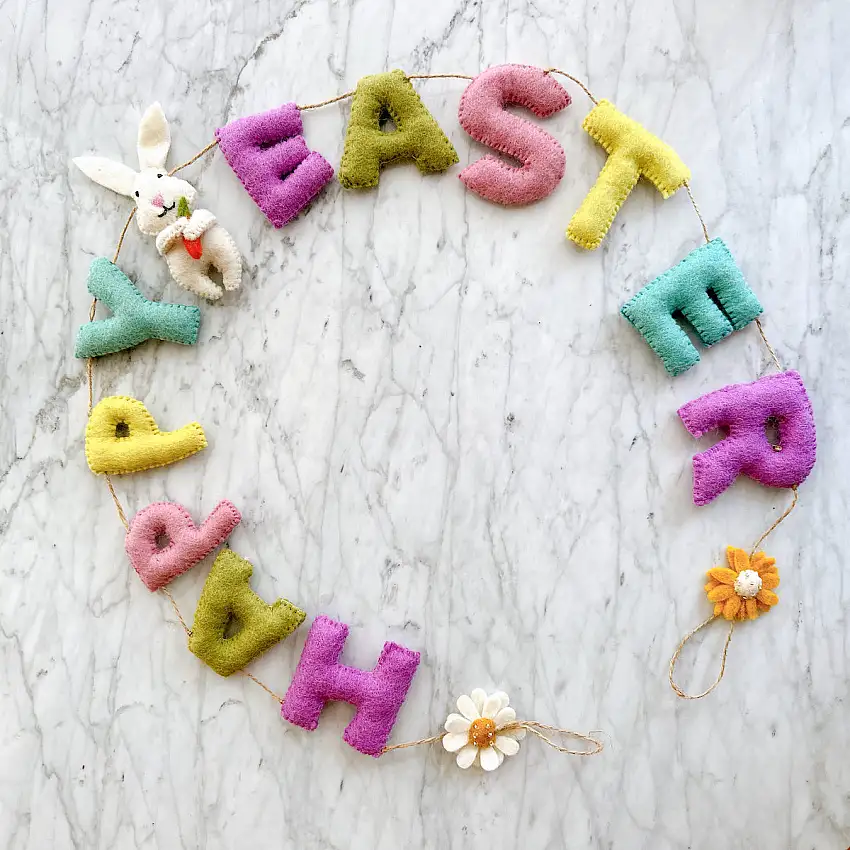 Felt Garland - Happy Easter