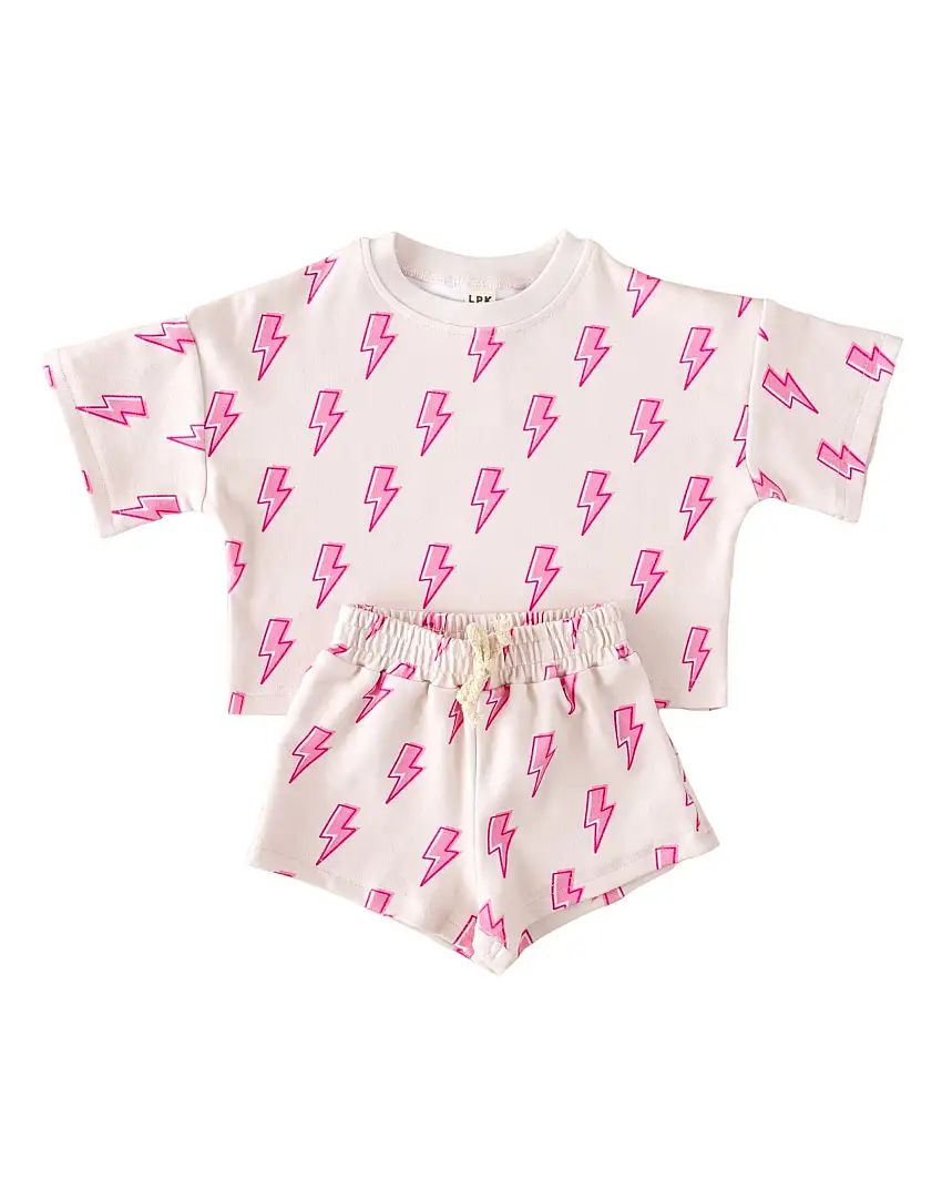 Shorts Set | Pink Bolts