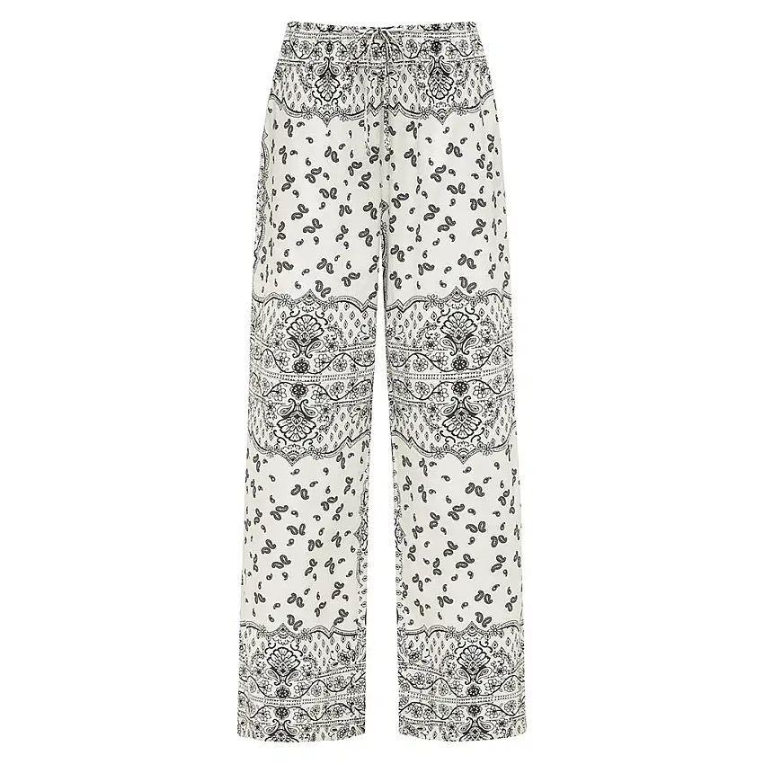 Ivy Bandana Drawstring Wide Leg Pant