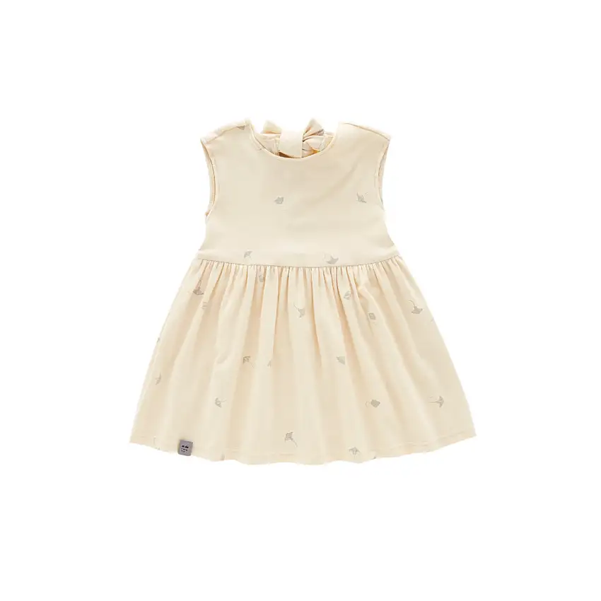 Fit & Flare Jersey Dress | Cream