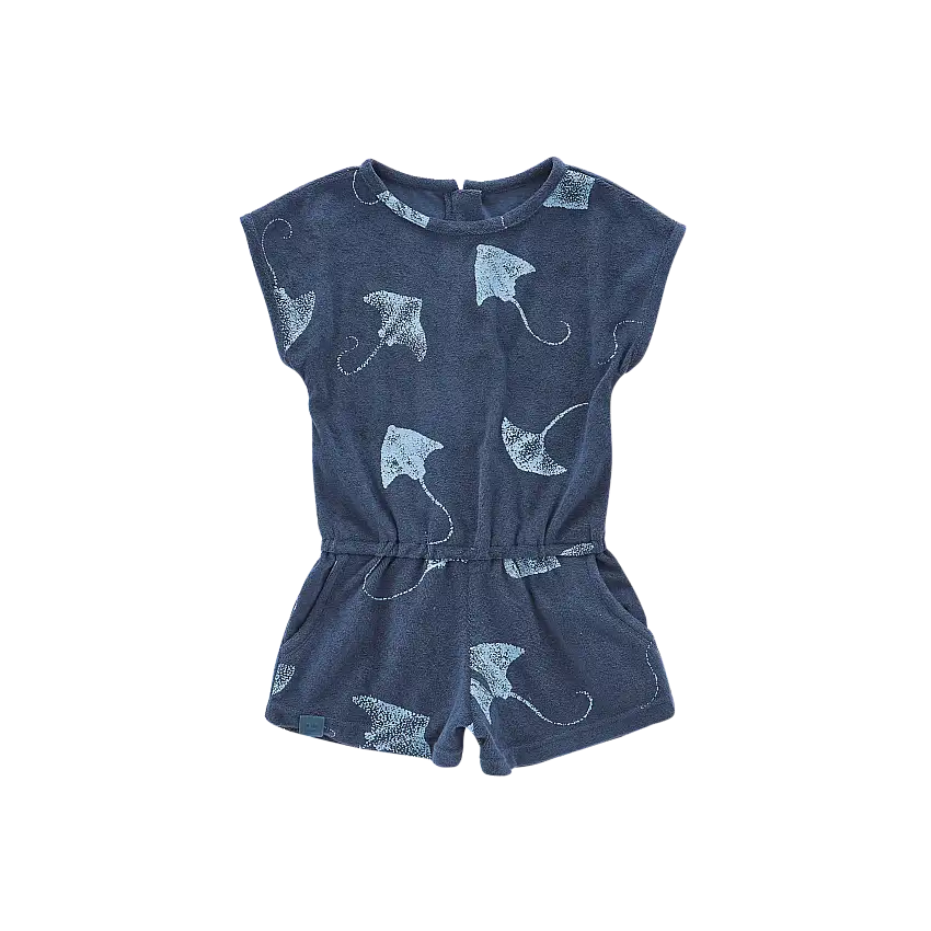 Terry Romper | Navy