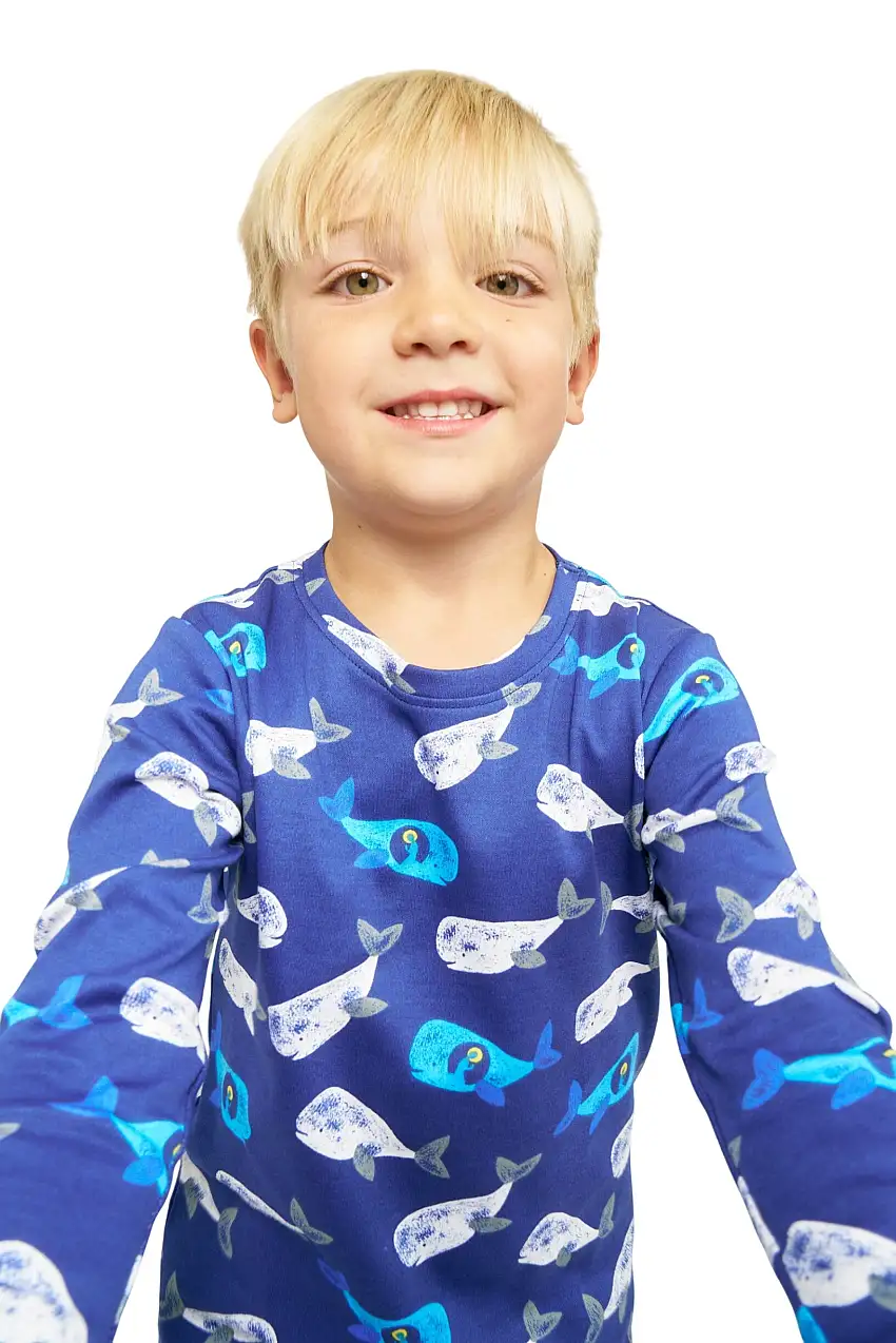 Jonah Blue Pj Long Sleeve Set Cotton