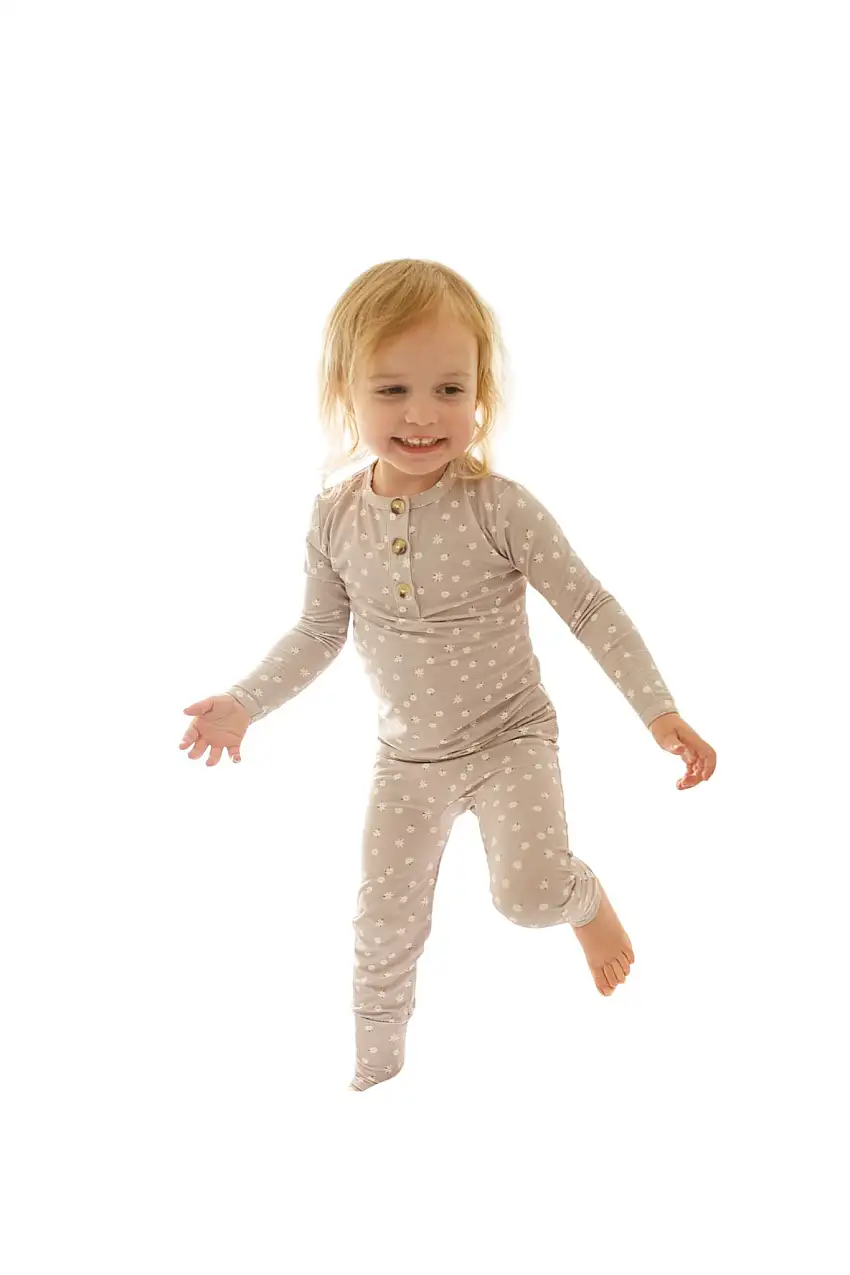 Oopsie Daisy 2pc Henley Bamboo Pajamas