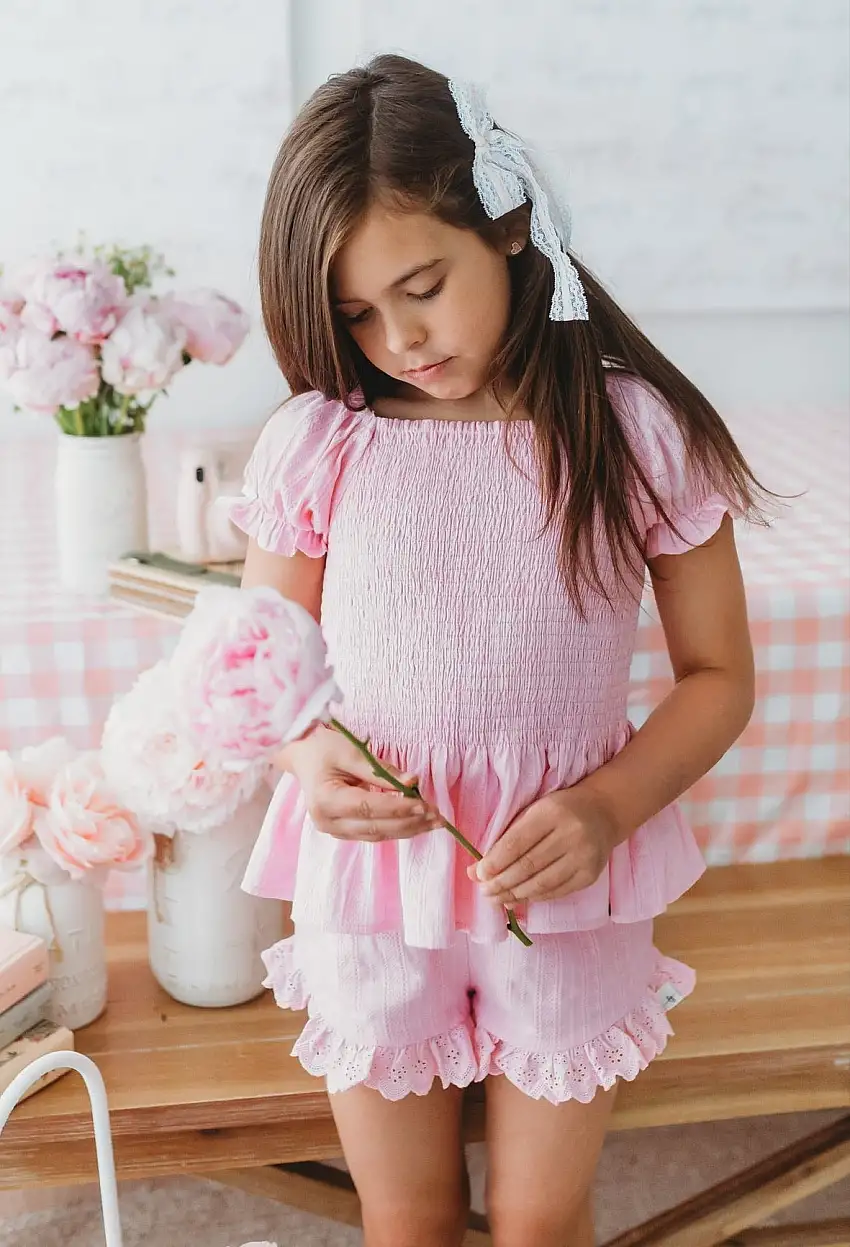 Cotton Candy Pink Short Set