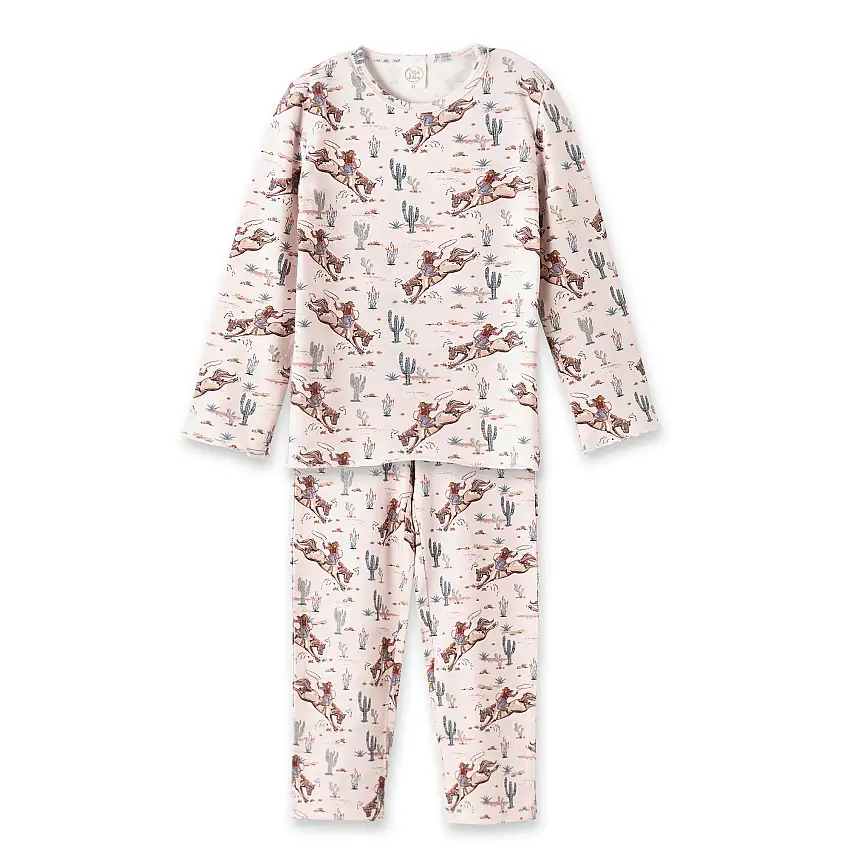Prairie Princess Girl's Western Bamboo Pajama Set