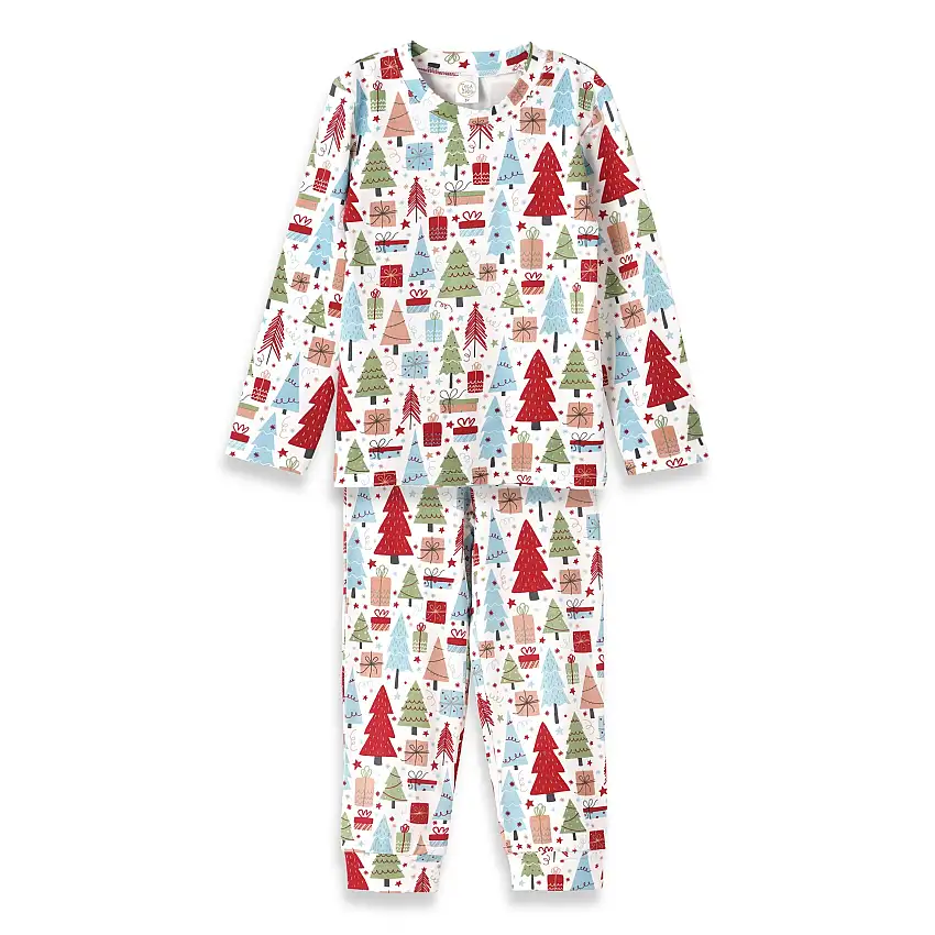 Christmas Merry Children's Bamboo Pajama Set-family Matching