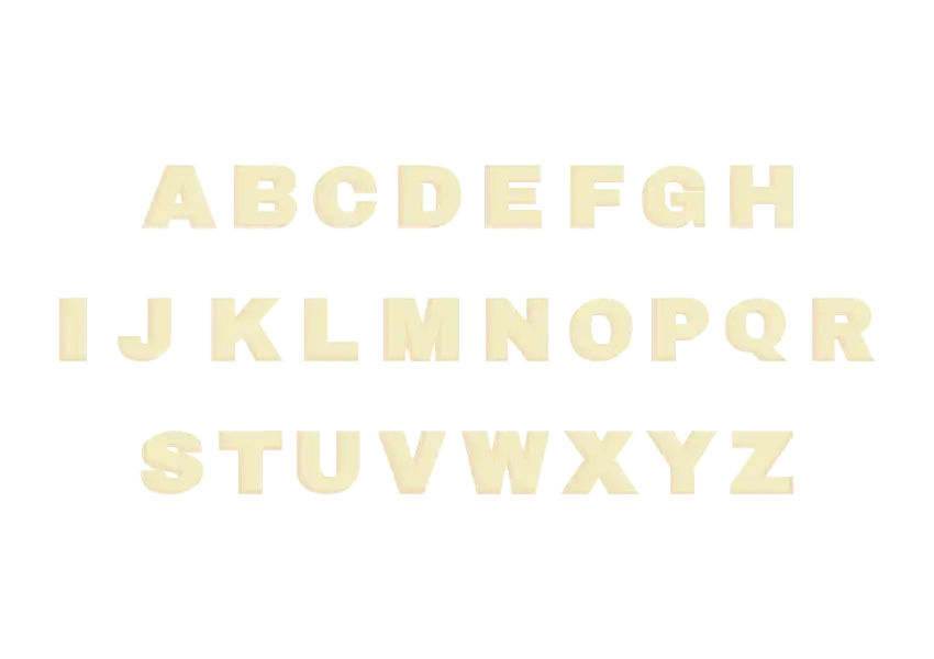 Nimix Alphabets Cream / Large