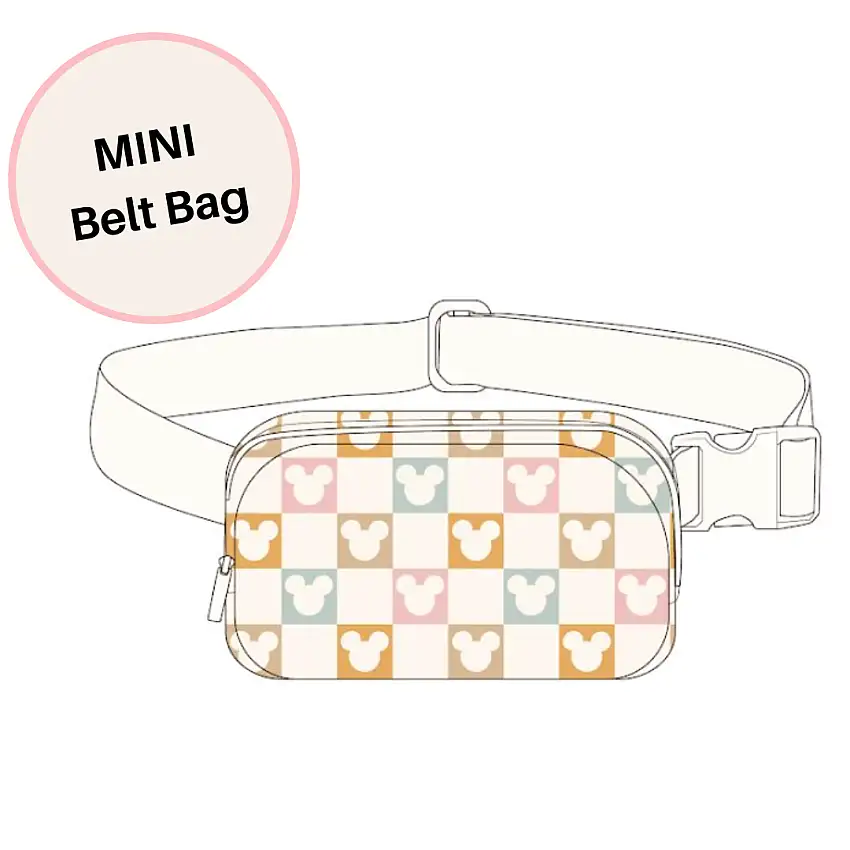 Mini Rainbow Checkered Magical Belt Bag