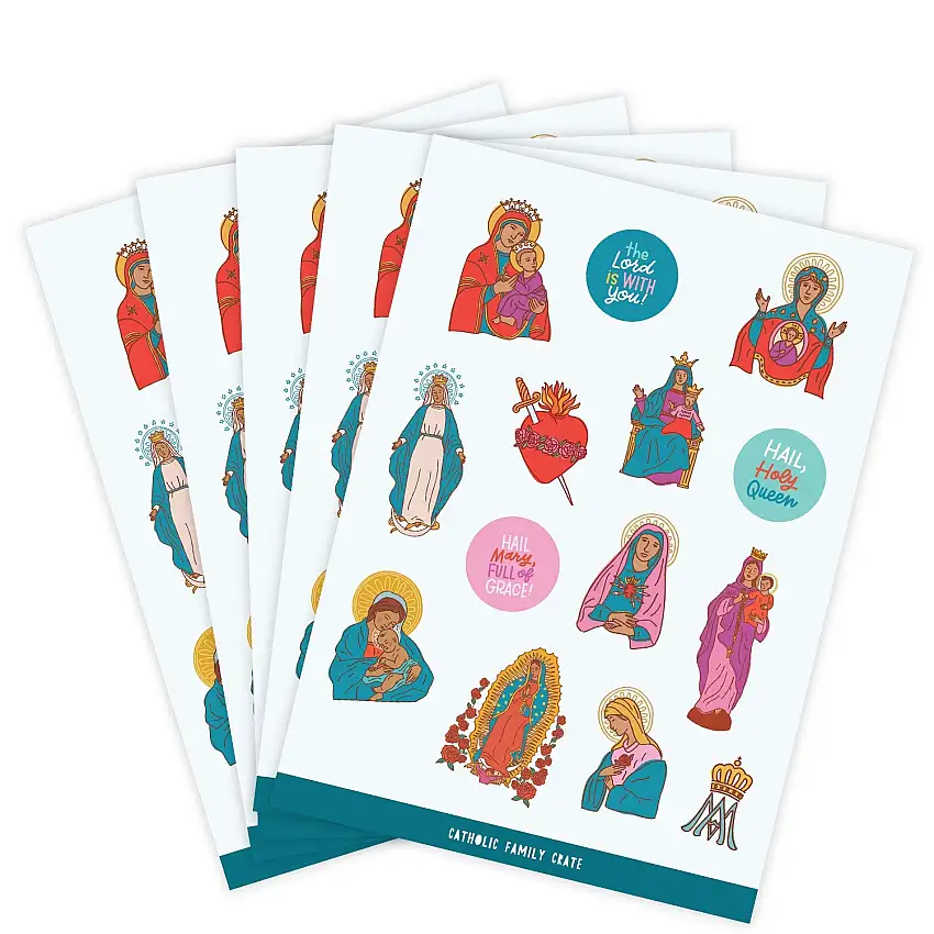 Mary Sticker Sheet - 5 Pack
